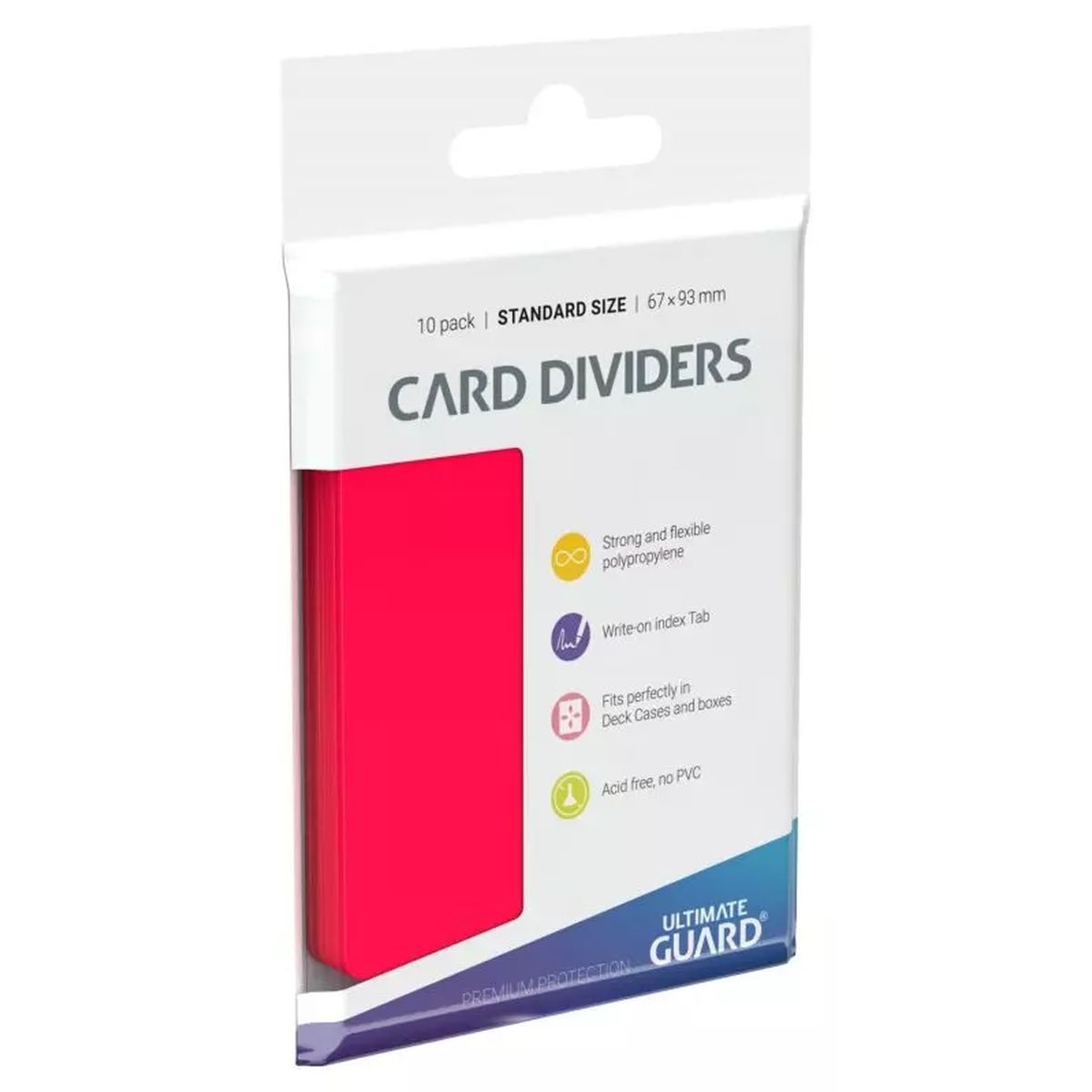 Ultimate Guard 10 intercalaires standard Rouge