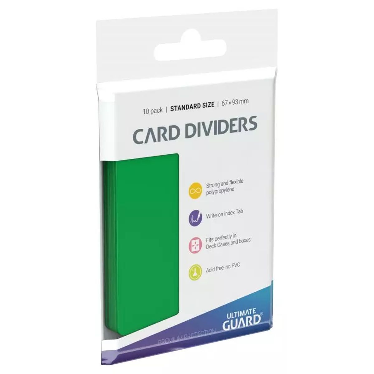 Ultimate Guard 10 intercalaires standard Vert
