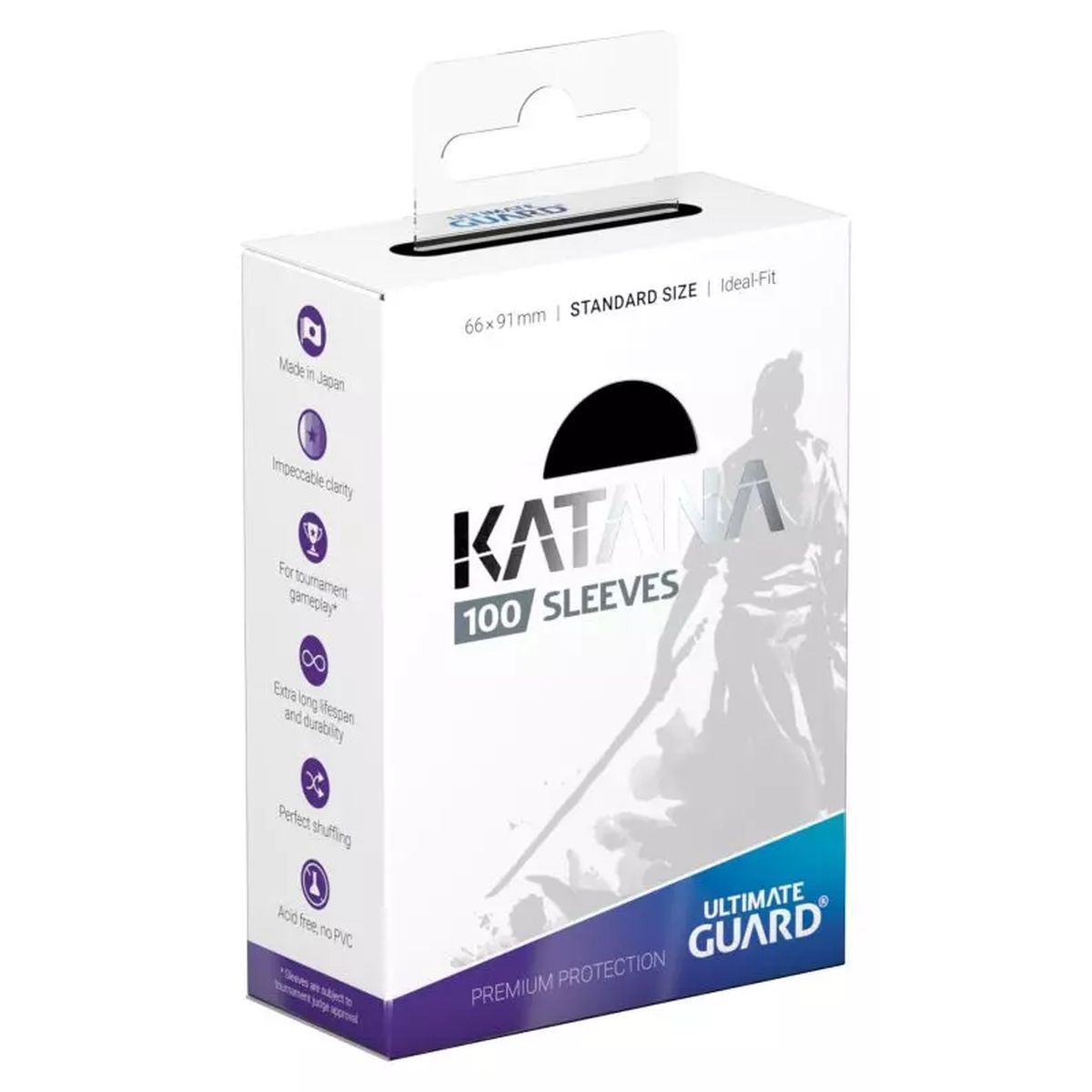 Item Ultimate Guard 100 Protège cartes - Sleeves - standard Katana Noir