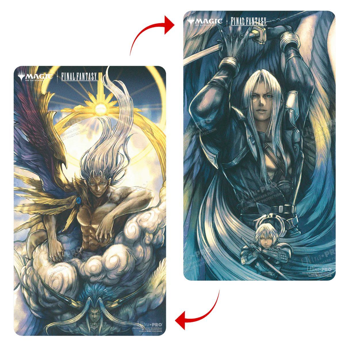 Ultrapro - Magic: The Gathering®—FINAL FANTASY™ Sephiroth, Fabled SOLDIER / Sephiroth, One-Winged Angel Double-Sided Playmat